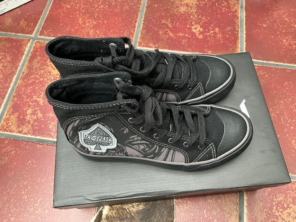 Sneakers high zwart van Motörhead - Ace of Spades -Maat 38, Nieuw, Ophalen of Verzenden, Kleding, Sneakers high zwart van Motörhead - Ace of Spades -Maat 38