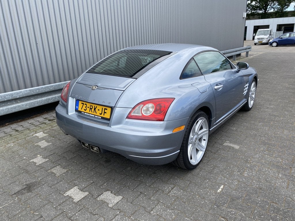 Chrysler Crossfire 3.2 V6 135Dkm.NAP, Leer Complete historie, Auto's, Chrysler, Automaat, Gebruikt, Blauw, 2 stoelen