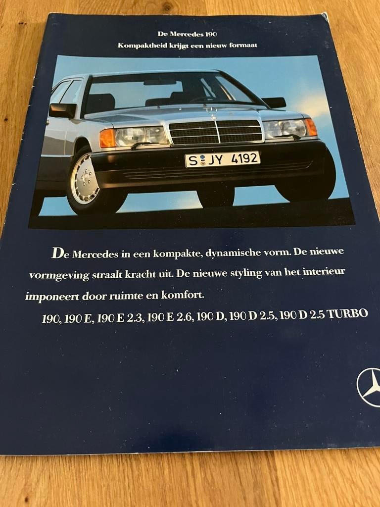 NL | Brochure Mercedes-Benz 190 | 1988 | model 1989, Ophalen of Verzenden, Zo goed als nieuw, Mercedes