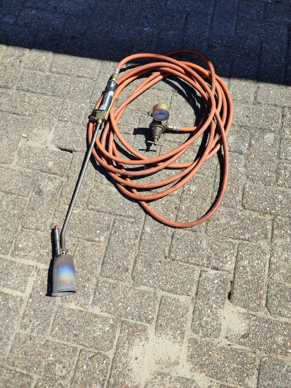 Propaan dak gasbrander, Ophalen