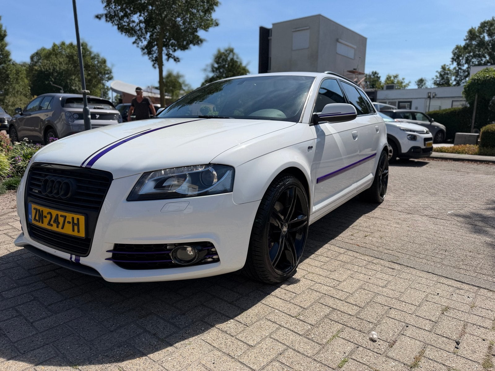 Audi A3 1.8 Tfsi 118KW Quattro Sportback 2011 Wit, Zwart, 4 cilinders, Leder en Stof, Wit