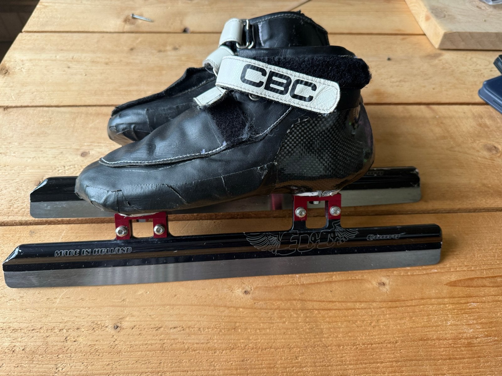 CBC shorttrack schaatsen maat 41 met ijzers, Overige merken, Gebruikt, Ophalen of Verzenden, Noren