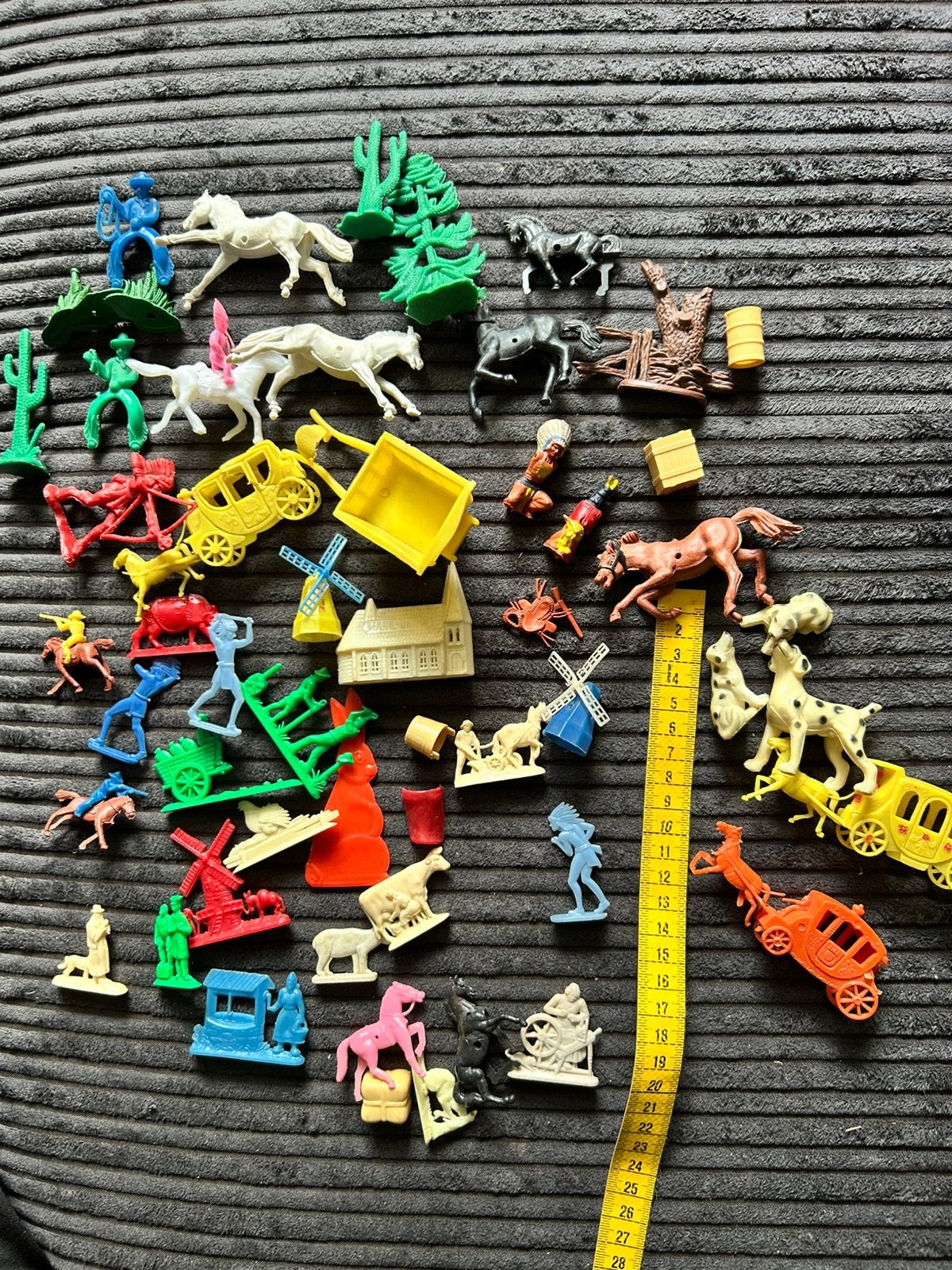 Oud vintage Plastic speelgoed Margarine en cowboys indiaan, Ophalen of Verzenden, Gebruikt
