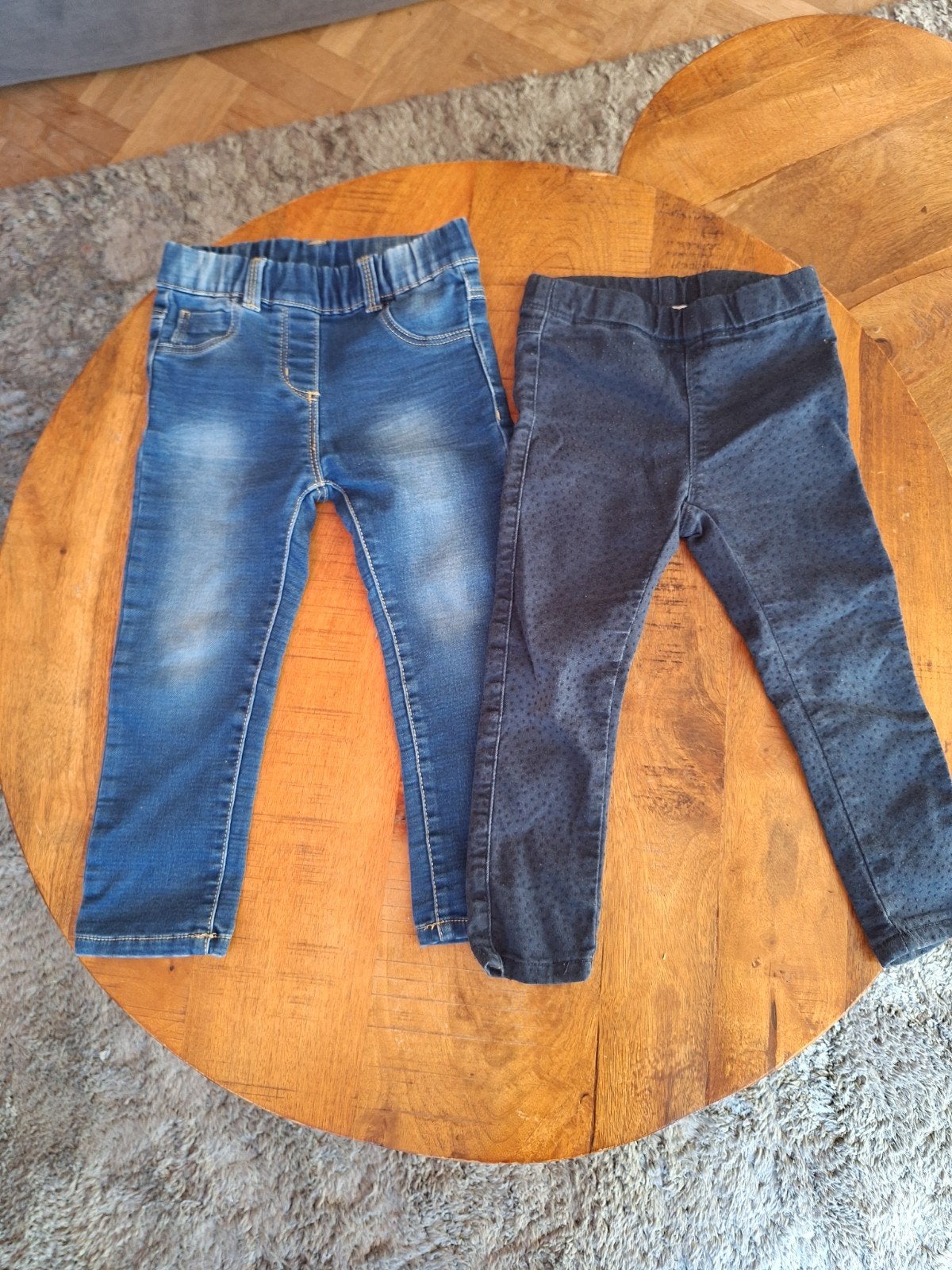 2x spijkerbroek/jegging maat 98, Prénatal en Pomp de Lux, Broek, Prénatal, Pomp de Lux, Meisje, Ophalen of Verzenden