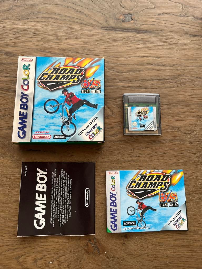 Road Champs Bmx Stunt Biking Game Boy Color, 1 speler, Ophalen of Verzenden, Zo goed als nieuw, Vanaf 3 jaar