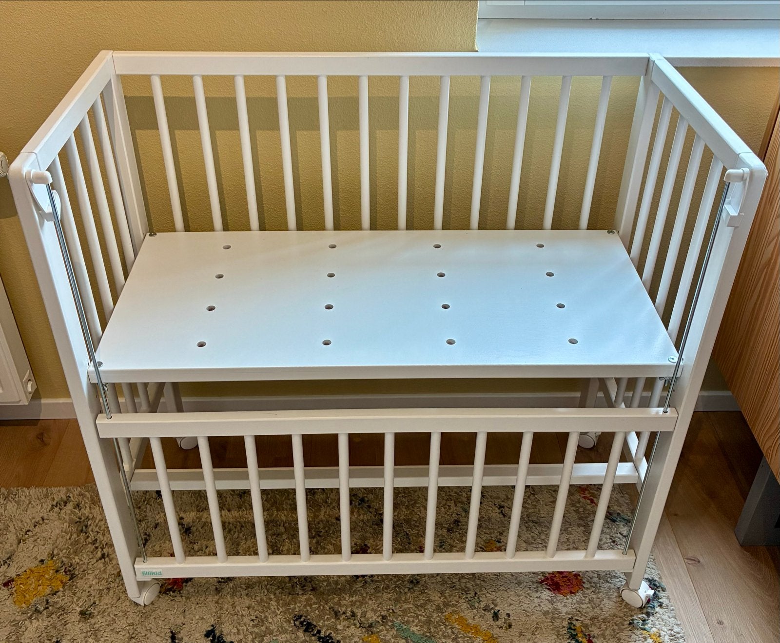 Filikid co-sleeper/wieg "cocon" en toebehoren, Ophalen, Gebruikt, Minder dan 140 cm, Matras
