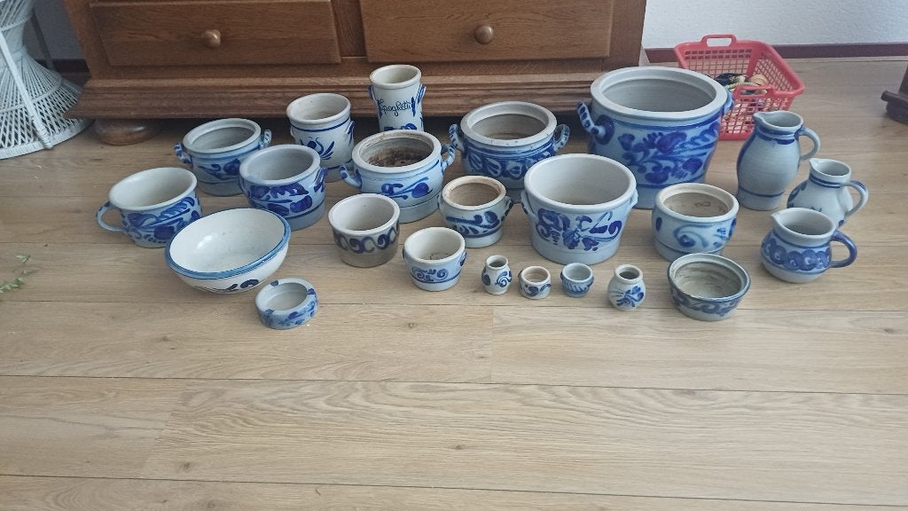 Groot lot keulse potten enz, 23 stuks, Ophalen