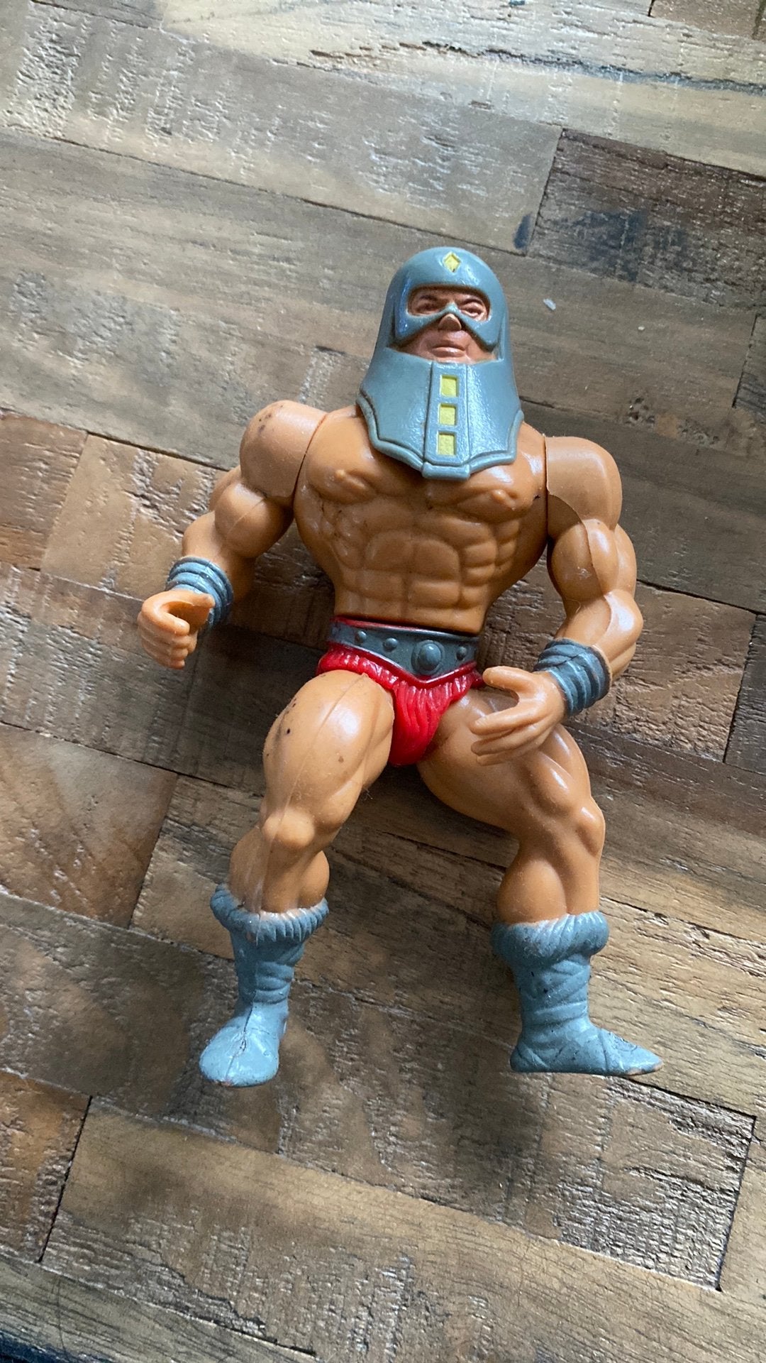 een vintage actiefiguur van het personage Weaponsmaster, Verzamelen, Ophalen of Verzenden, Gebruikt