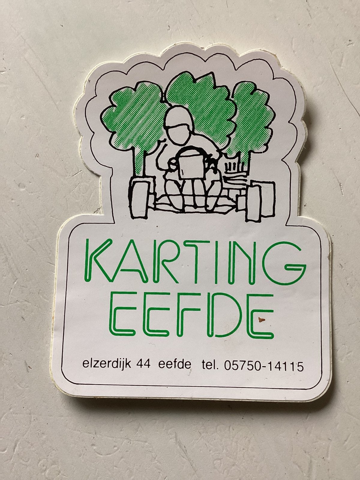 Sticker Karting Eefde, Verzamelen, Verzenden, Zo goed als nieuw, Sport
