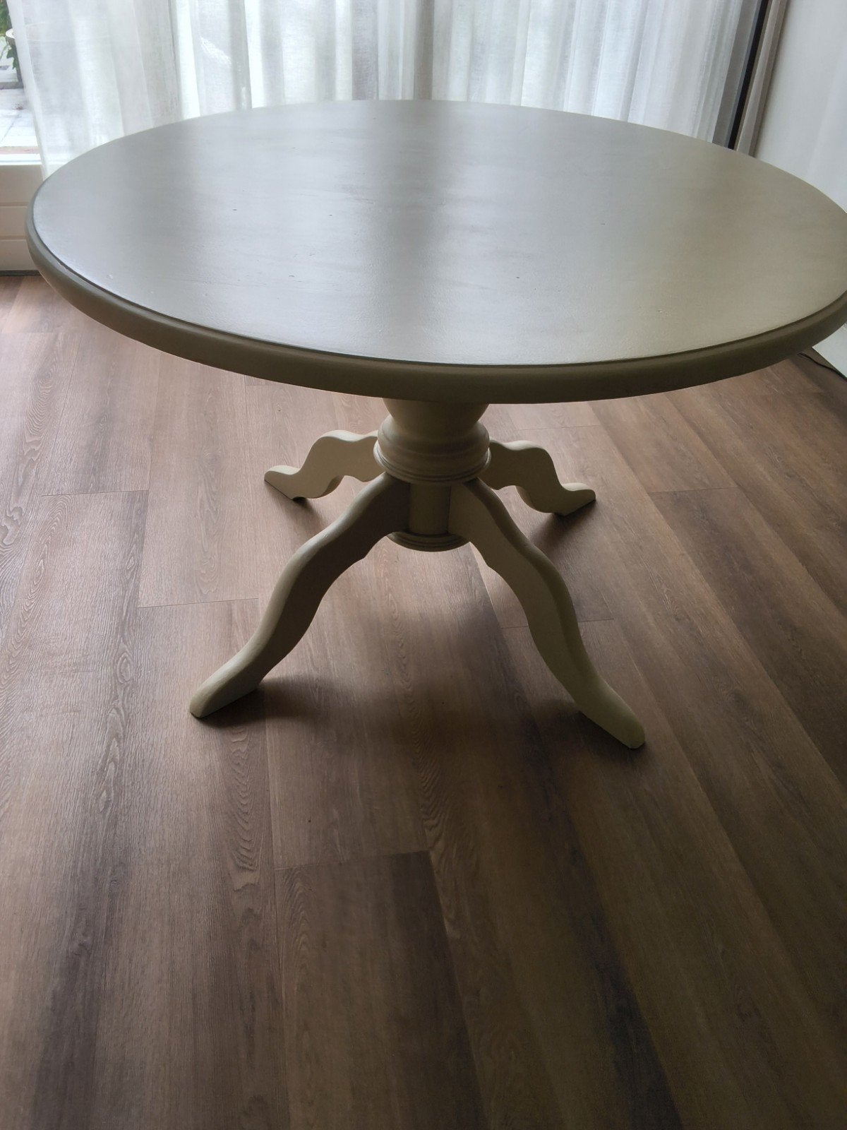 landelijke eettafel 120 cm., Ophalen, Rond, Vijf personen of meer, Grenenhout