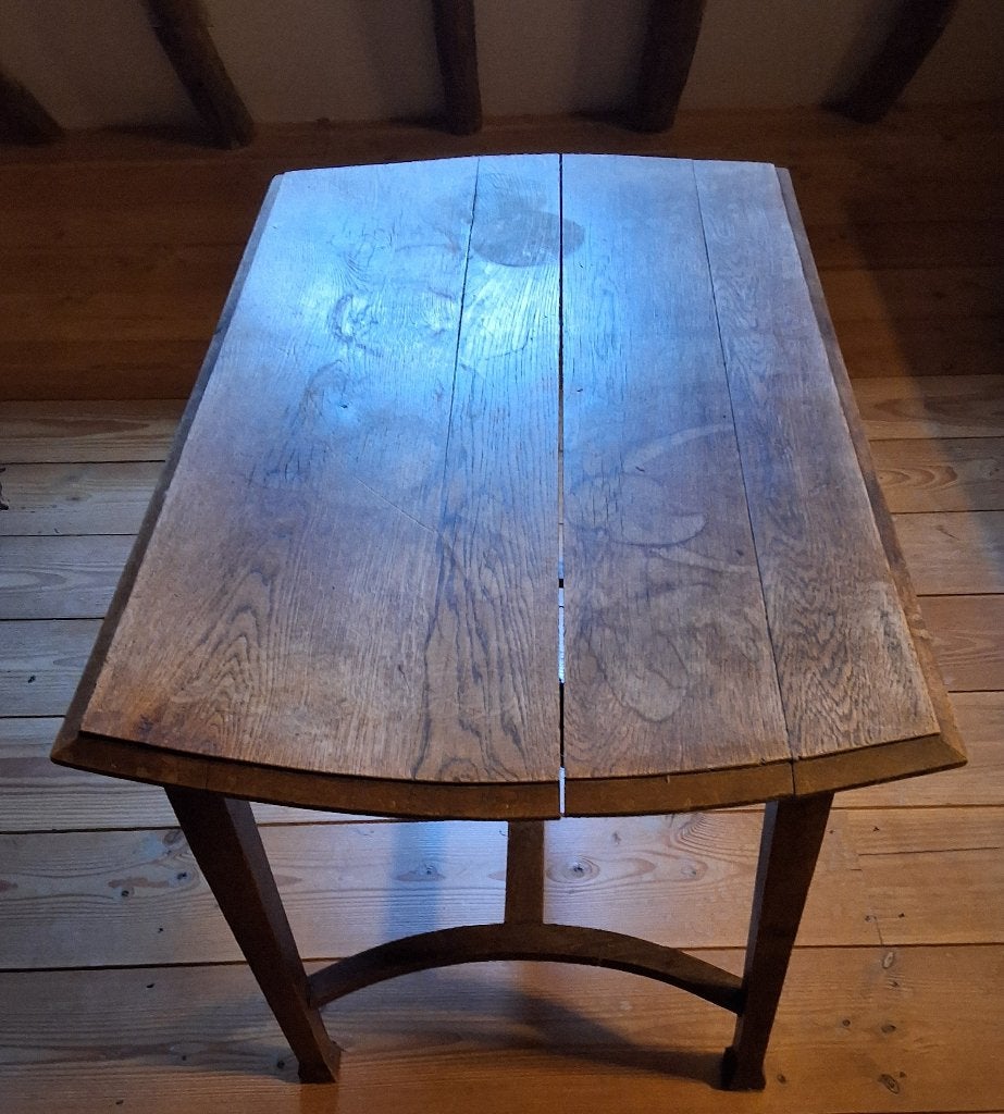 Antieke eikenhouten tafel 69 x110 cm, Ophalen