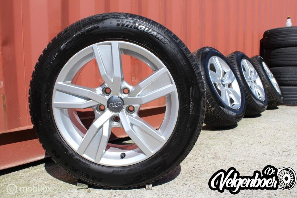 Audi A4 B9 velgen + Nexen winterbanden | 16 inch, Auto-onderdelen, Audi, Gebruikt, 16 inch, Banden en Velgen