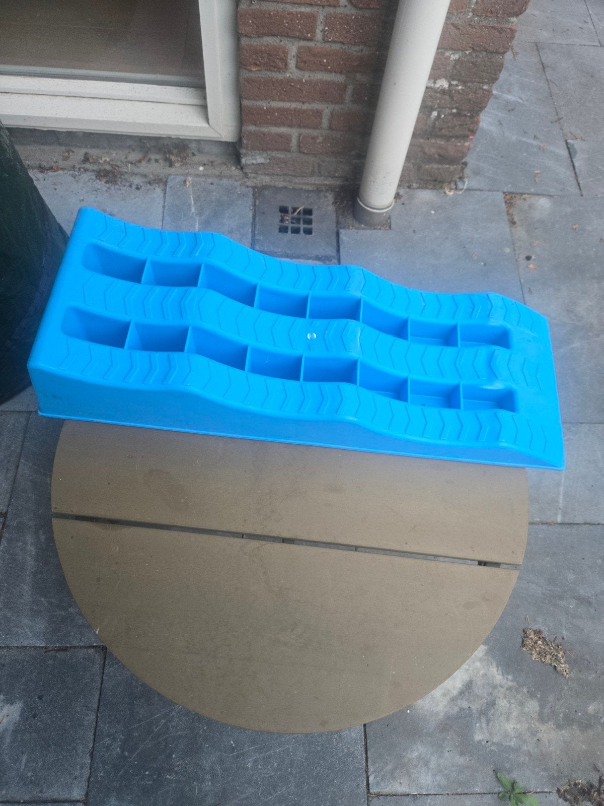 Caravan/camper oprijblok - waterpas zetten, Ophalen of Verzenden, Gebruikt