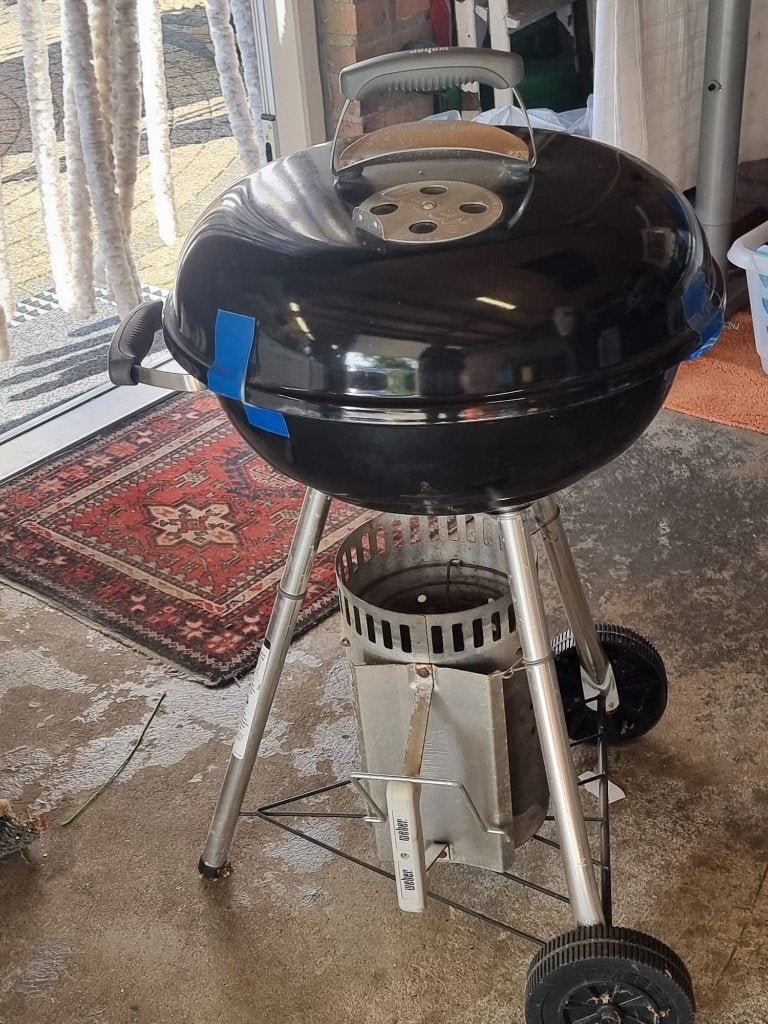 Weber Compact Kettle BBQ 47cm met brikettenstarter, Ophalen of Verzenden, Gebruikt, Weber, Met accessoires