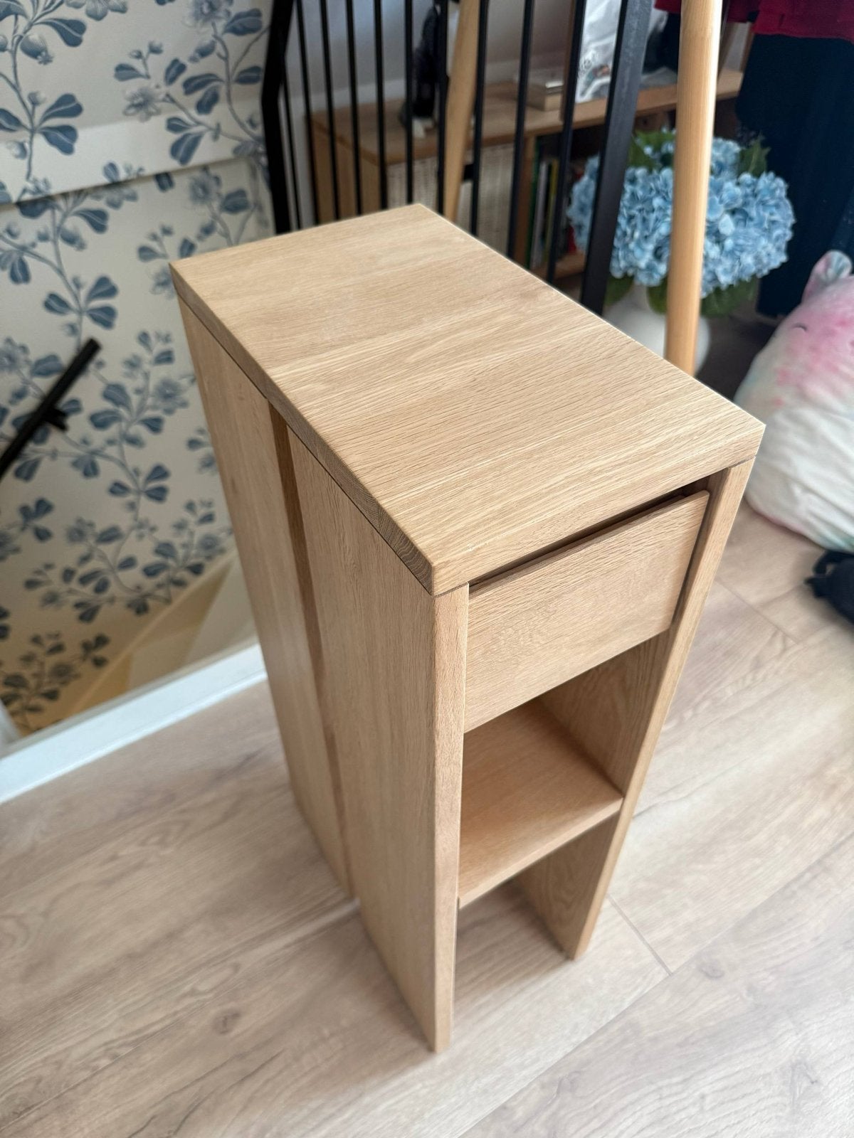 Eden - Massief eiken banktafel, Minder dan 55 cm, Ophalen of Verzenden, Zo goed als nieuw, 60 cm of meer