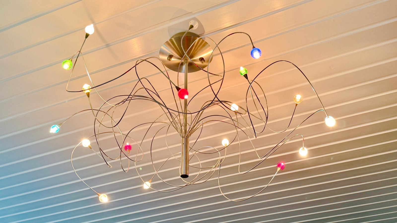 Harco Loor 'Falling Stars' Plafondlamp - Design Verlichting, Huis en Inrichting, Ophalen of Verzenden, Gebruikt, Metaal, Overige fittingen