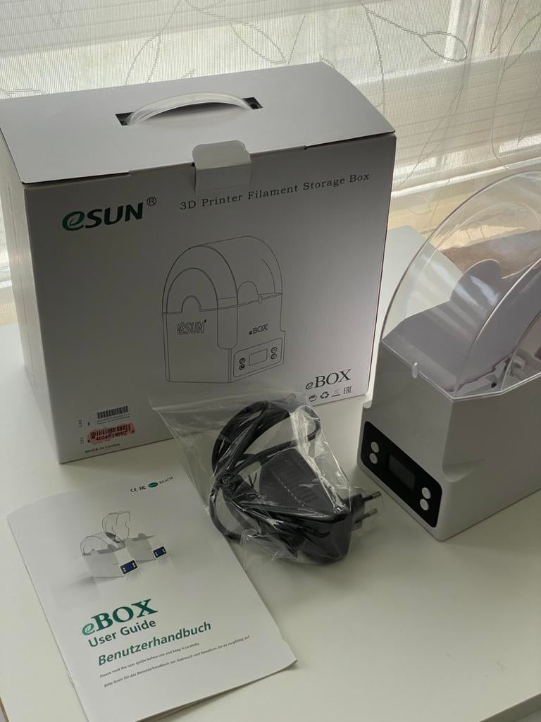 Esun eBox filament droger, Computers en Software, 3D Printers, Ophalen, Zo goed als nieuw, Filament