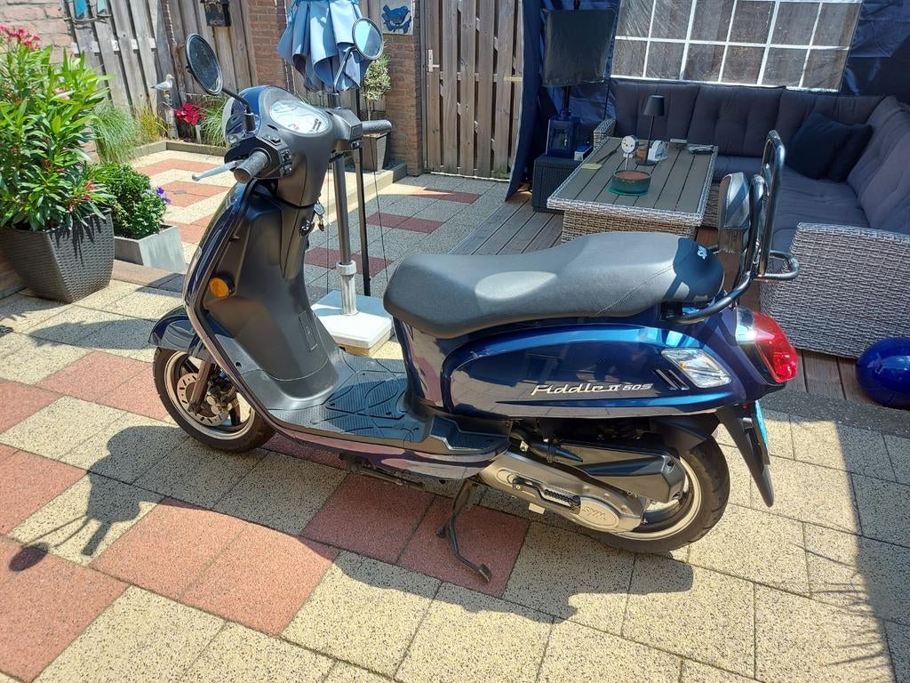 Sym Fiddle 2. 50s Euro4 Blauwe plaat., Fietsen en Brommers, Ophalen, SYM, Zo goed als nieuw, Benzine