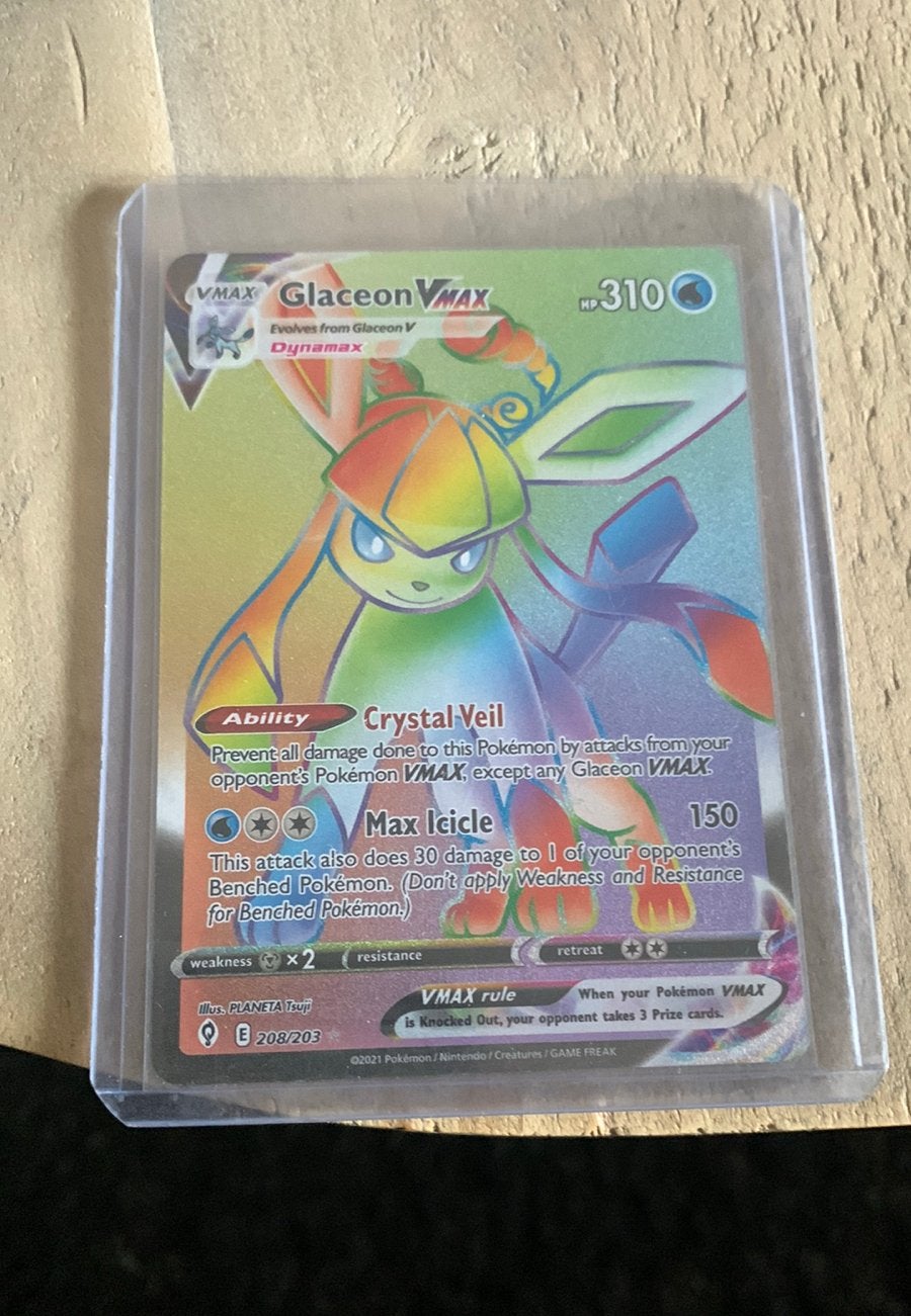 Glaceon VMAX (EVS 208), Ophalen of Verzenden, Nieuw, Losse kaart
