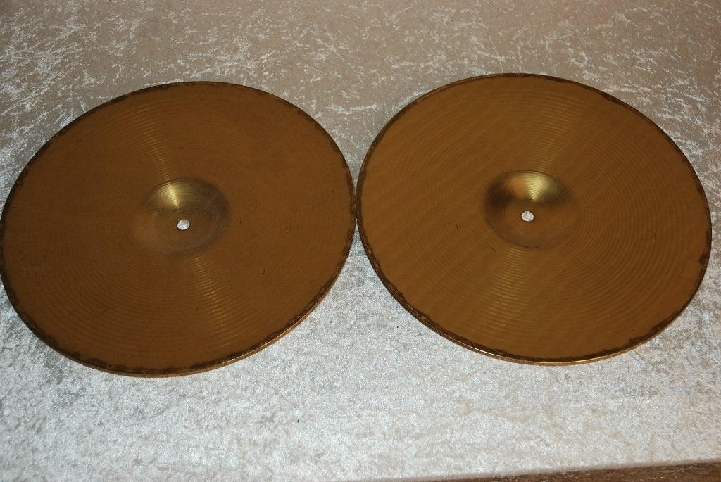 Meinl Meteor hihats 757/849gr 14 inch  <26261180>, Gebruikt, ., Drums of Percussie, Ophalen of Verzenden