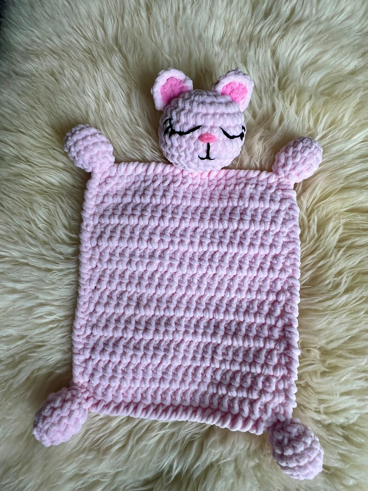 Handgemaakt Gehaakt Knuffeldoekje Kat | Lovey, Verzenden, Nieuw, Overige typen
