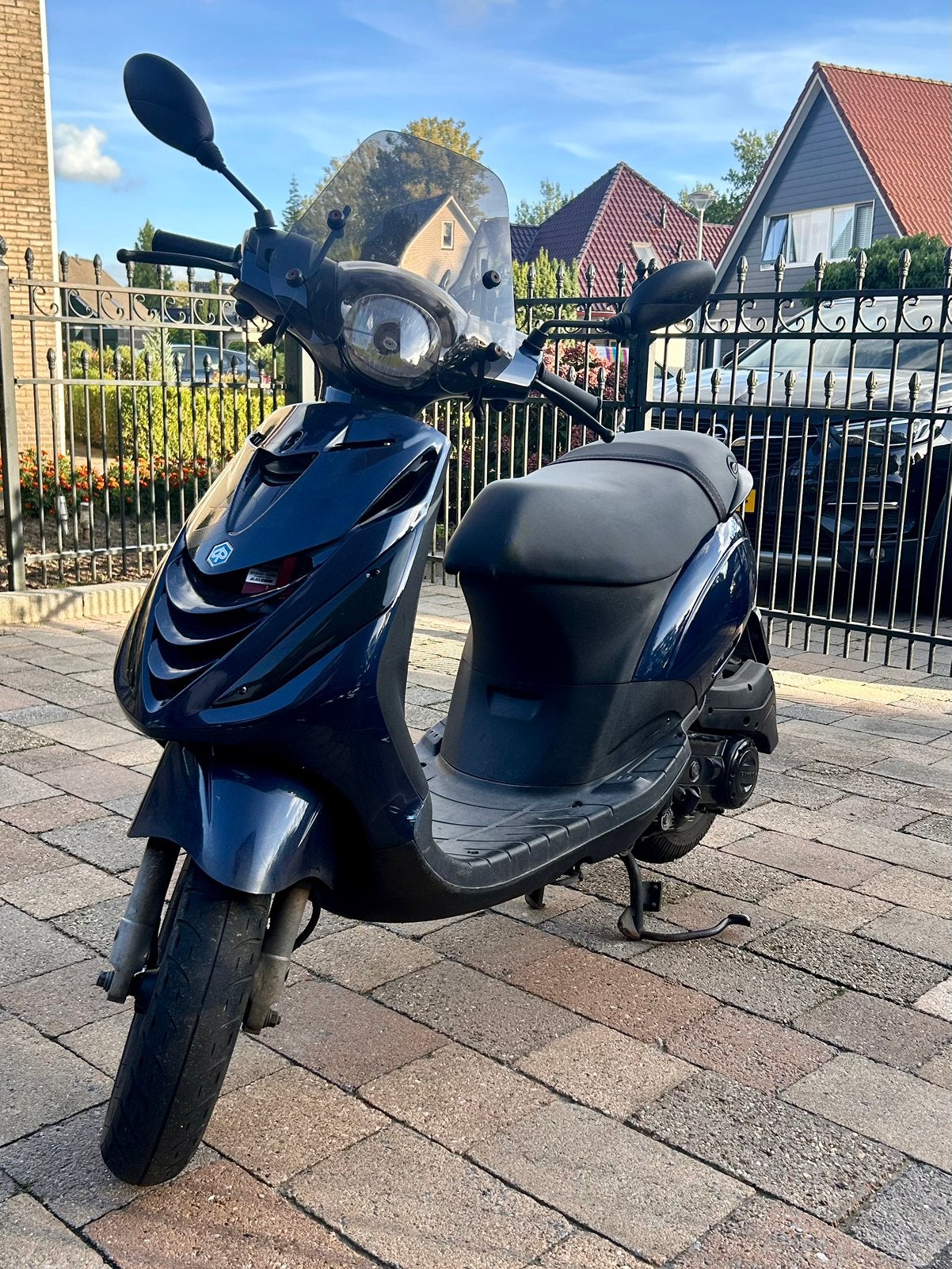 Piaggio Zip 2021, 50cc ,donkerblauw, Ophalen, Gebruikt, Maximaal 45 km/u, Zip