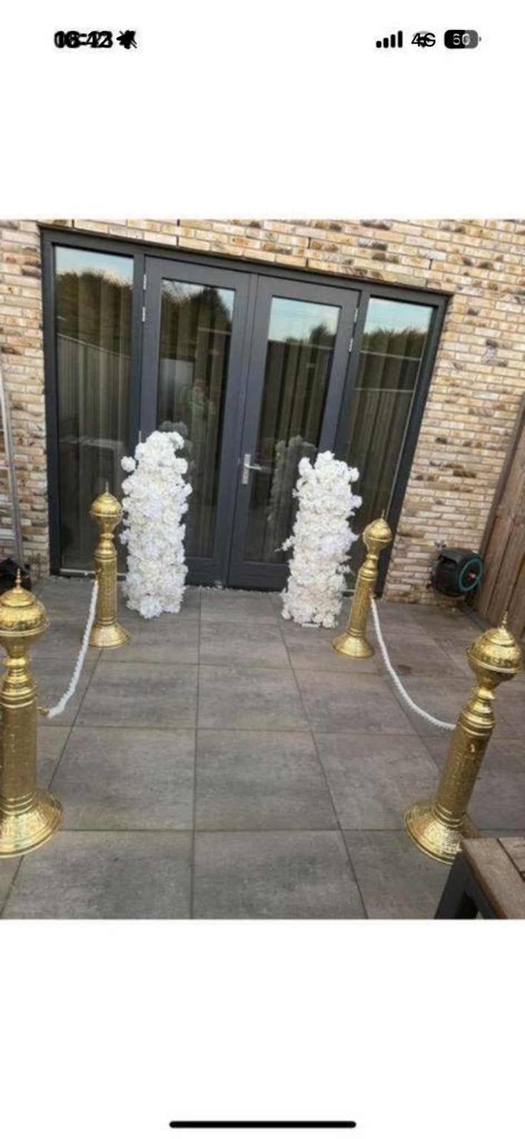 Gouden afzetpilaren te huur, Ophalen of Verzenden, Zo goed als nieuw, Overige