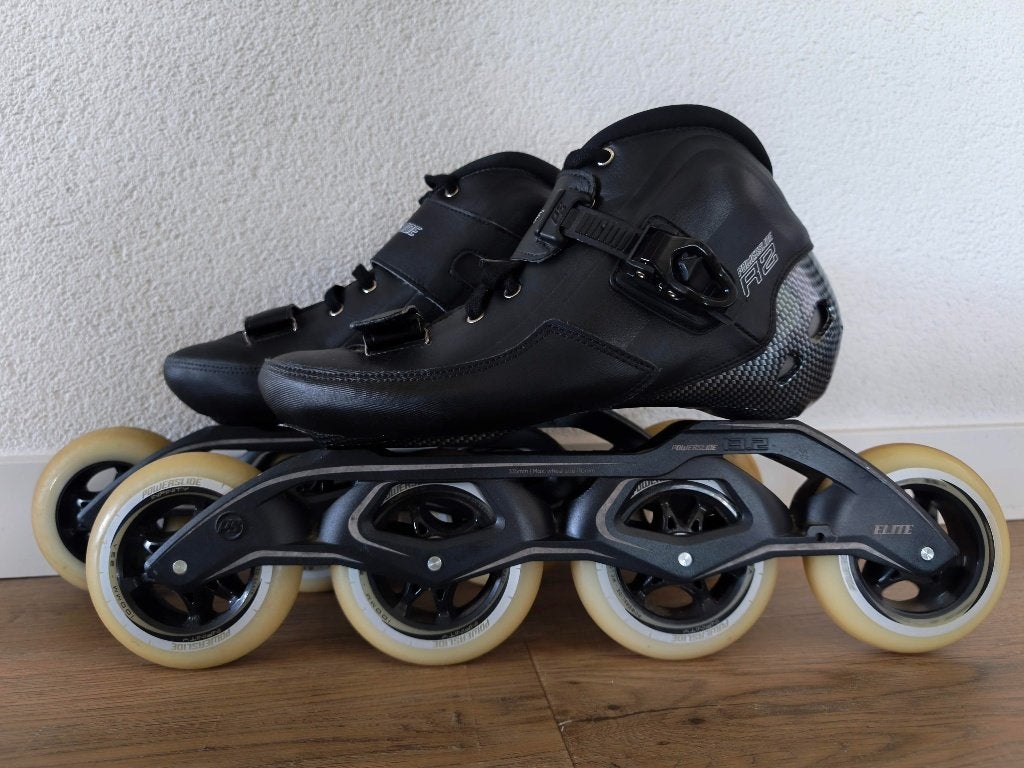 Gave zwarte powerslide R2 skeelers maat 41, Sport en Fitness, Skeelers, Zo goed als nieuw, Inline skates 4 wielen, Powerslide