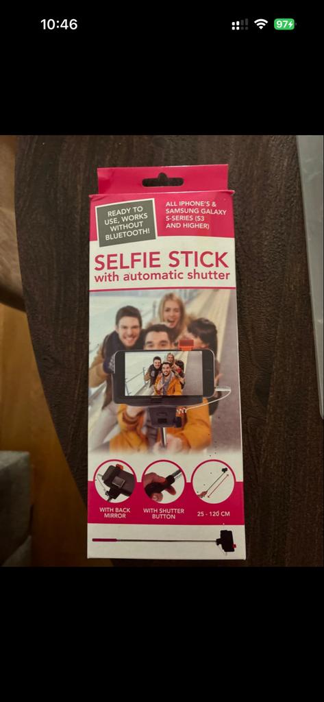 Nieuwe Selfie Stick met automatische ontspanner, Ophalen of Verzenden, Nieuw