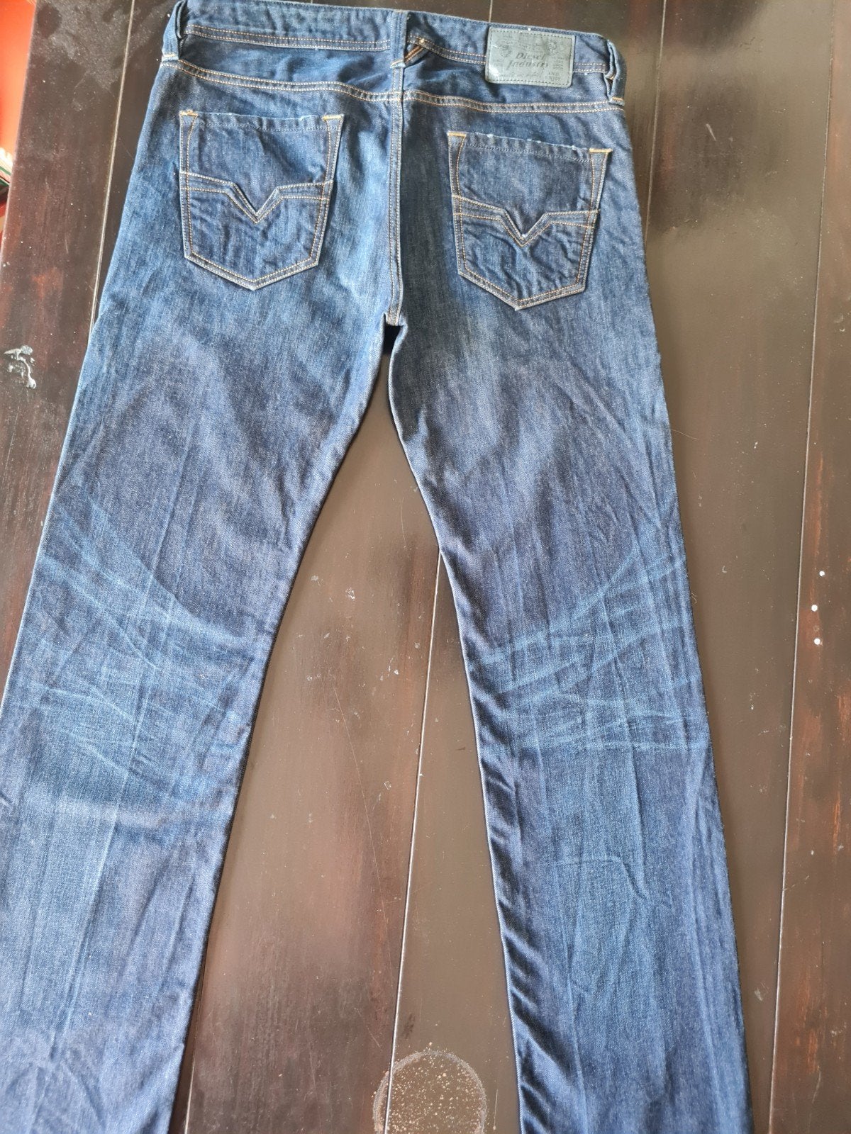 ZGAN CLASSIC DIESEL LARKEE REGULAR STRAIGHT JEANS SIZE 33/34, Diesel, Blauw, Ophalen of Verzenden, Zo goed als nieuw