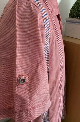 Desigual overhemd maat M/L [V/VM], Ophalen of Verzenden, Zo goed als nieuw, Rood, Halswijdte 41/42 (L)