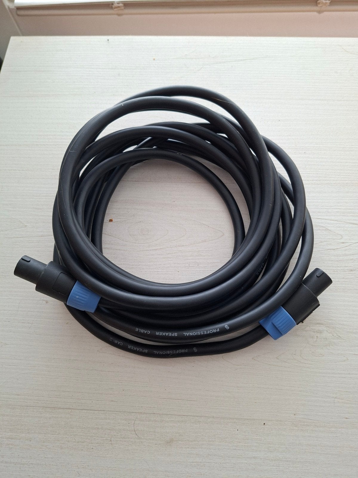 2x Professionele Speakon Kabels 6m, 4x2,5mm2, Ophalen of Verzenden, Zo goed als nieuw, Speaker of Versterker