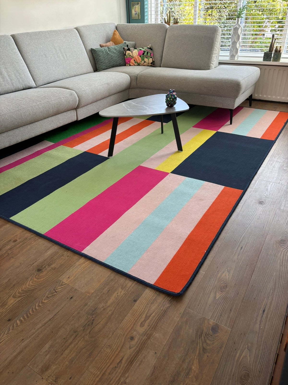Vloerkleed Havnsö Ikea kleurrijk, Ophalen, Gebruikt, 150 tot 200 cm, 200 cm of meer