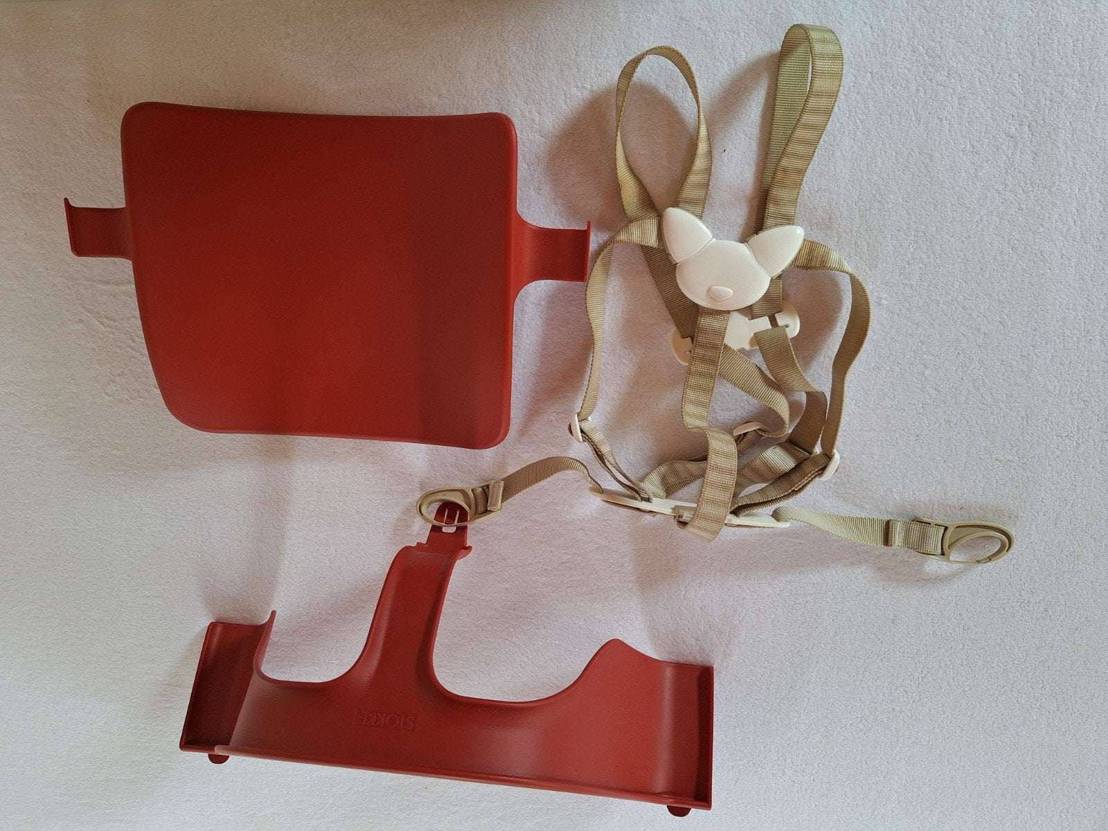 Stokke Tripp Trapp Baby Set en Gordel - Rood, Ophalen of Verzenden