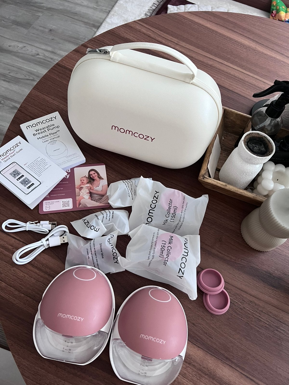 Momcozy Mobile Flow M9 draadloze borstkolf, Overige merken, Ophalen of Verzenden, Zo goed als nieuw, Babyfles