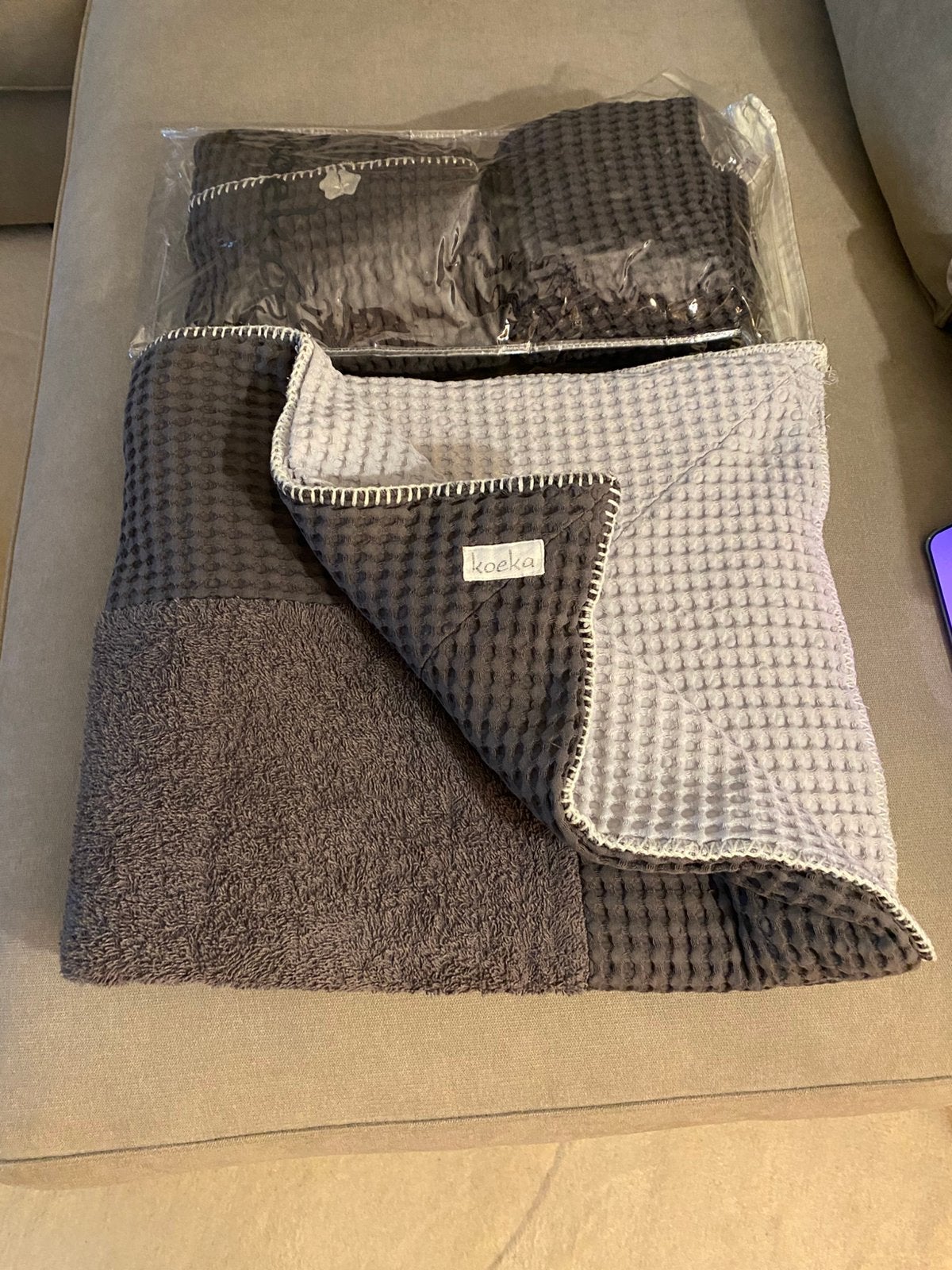 Te koop Koeka set - 3 babyartikelen, Ophalen, Zo goed als nieuw, Boxkleed