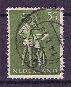 Nederland 1954 nr. 650 Kinderzegel Tandenpoetsen SCHOONHOVEN, Postzegels en Munten, Verzenden, Gestempeld, Overige thema's