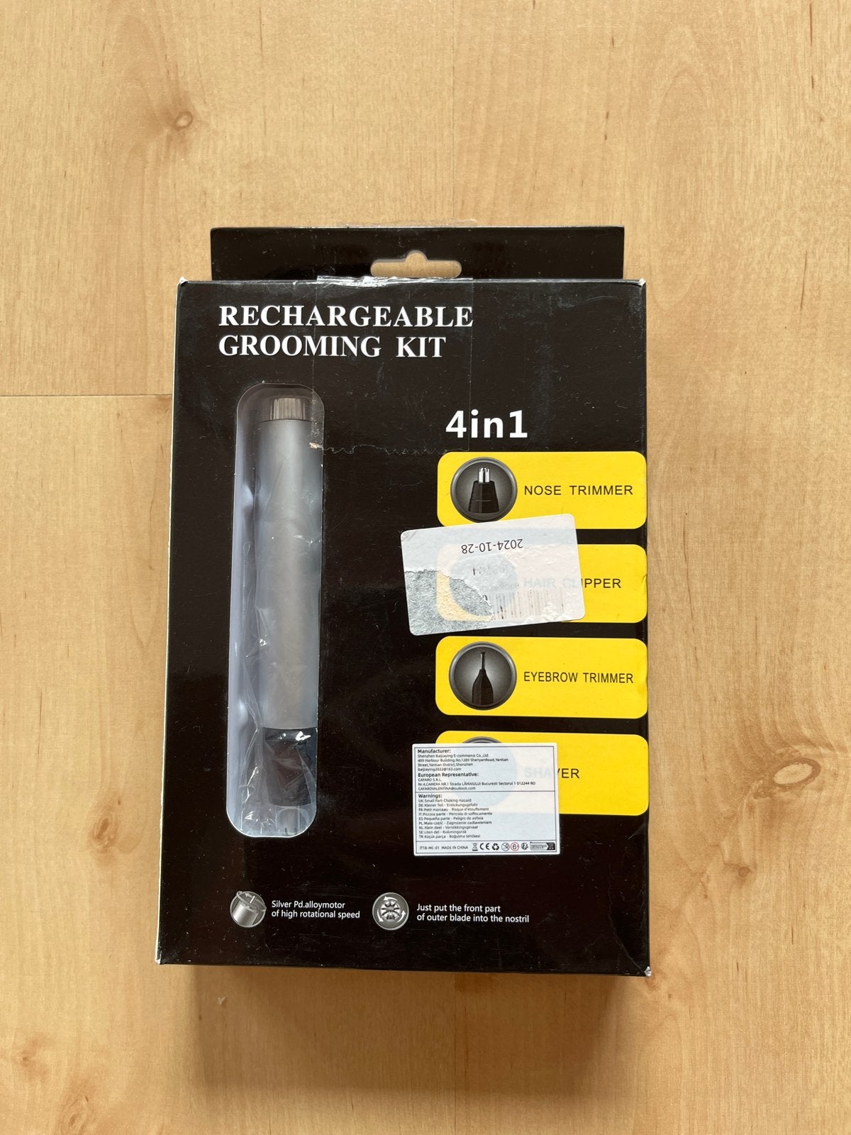 4-in-1 Oplaadbare Grooming Kit - Neus, Haar, Wenkbrauw, Sche, Ophalen of Verzenden, Nieuw, Scheren en Epileren