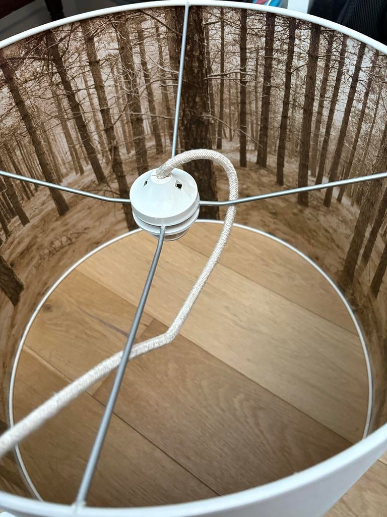 Nicolette Brunklaus hanglamp met bomenkap, Ophalen, Gebruikt, Stof, 50 tot 75 cm