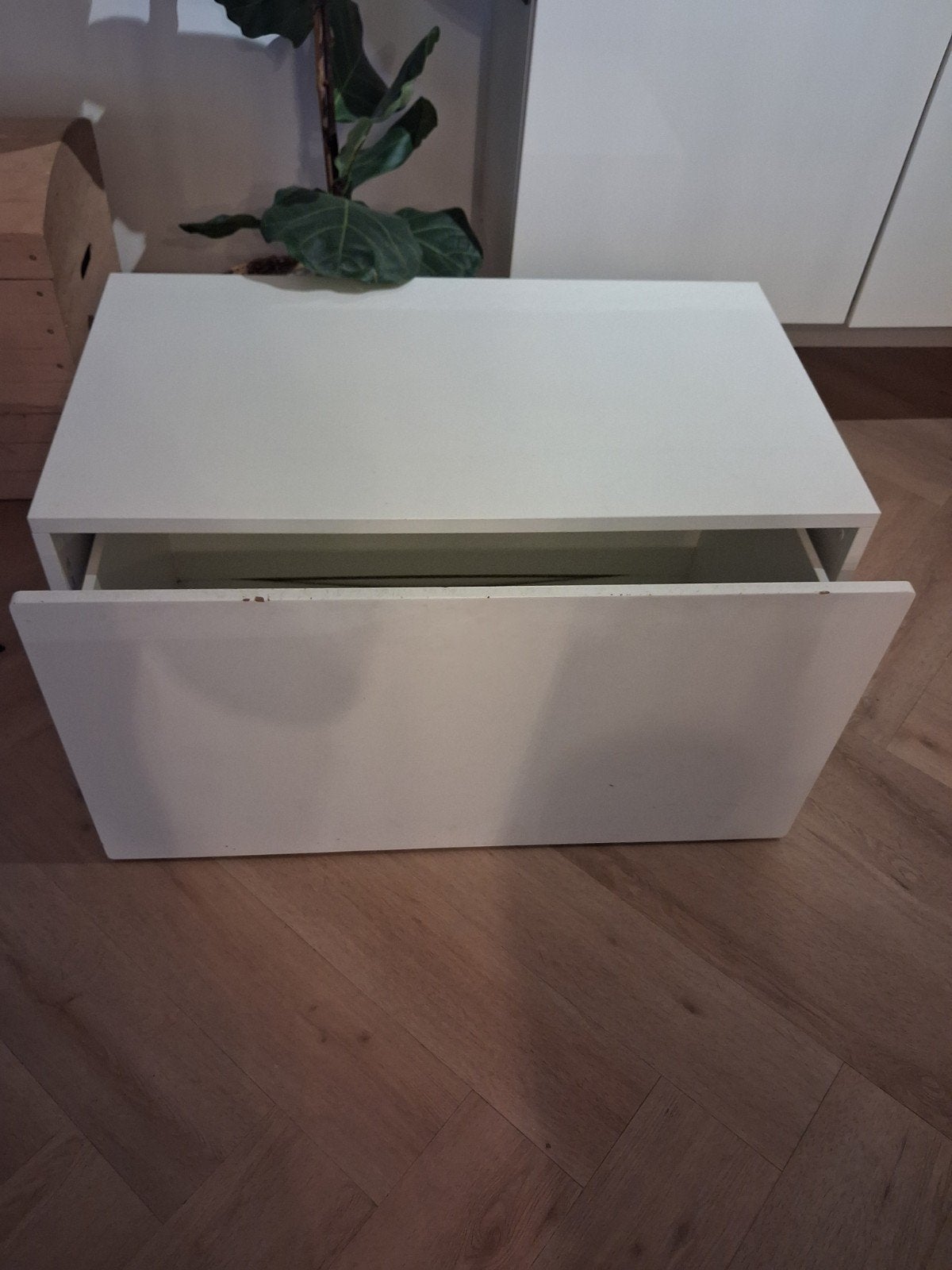 Opbergkast met lade - Wit (H49xB90xD50cm), Ophalen of Verzenden, Gebruikt