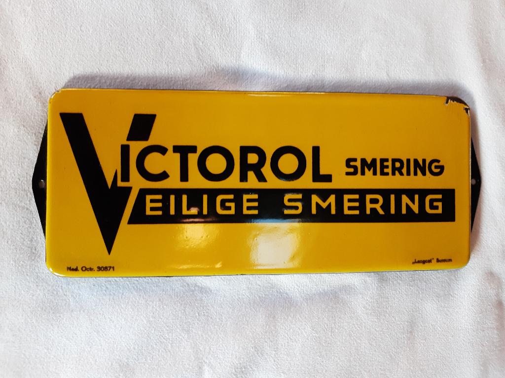emaille olie bordje victorol, Antiek en Kunst, Antiek | Emaille, Ophalen of Verzenden