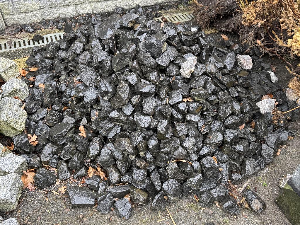 Basalt brok (56-75 mm) antraciet, Ophalen, Overige typen, Nieuw, Antraciet