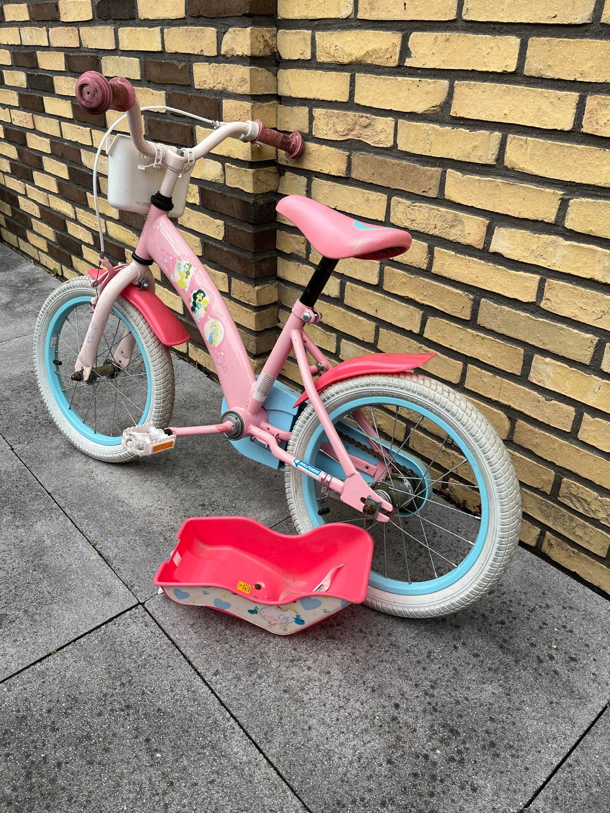 Meisjesfiets 16 inch Halfords - Roze Prinsessenfiets, Ophalen, Gebruikt, Terugtraprem, 16 inch