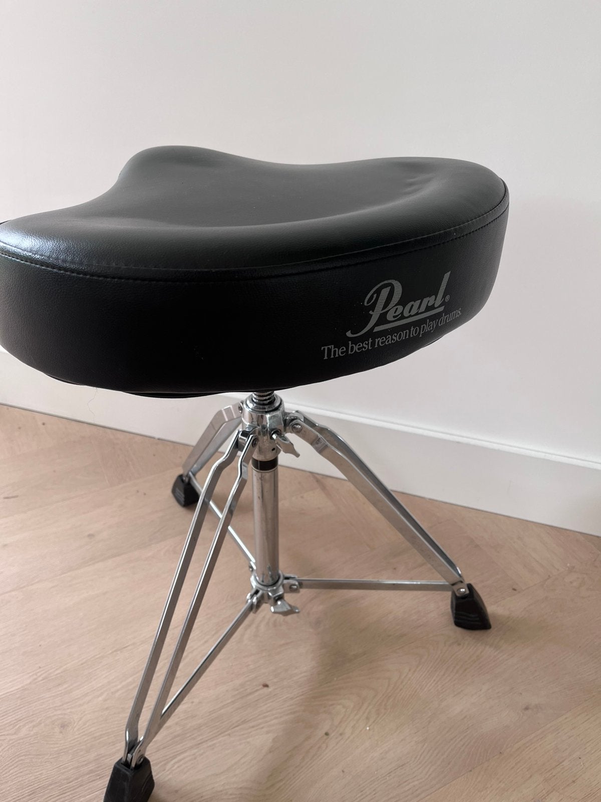 Luxe drum kruk Pearl zadelzitting, Ophalen of Verzenden, Gebruikt, Drums of Percussie