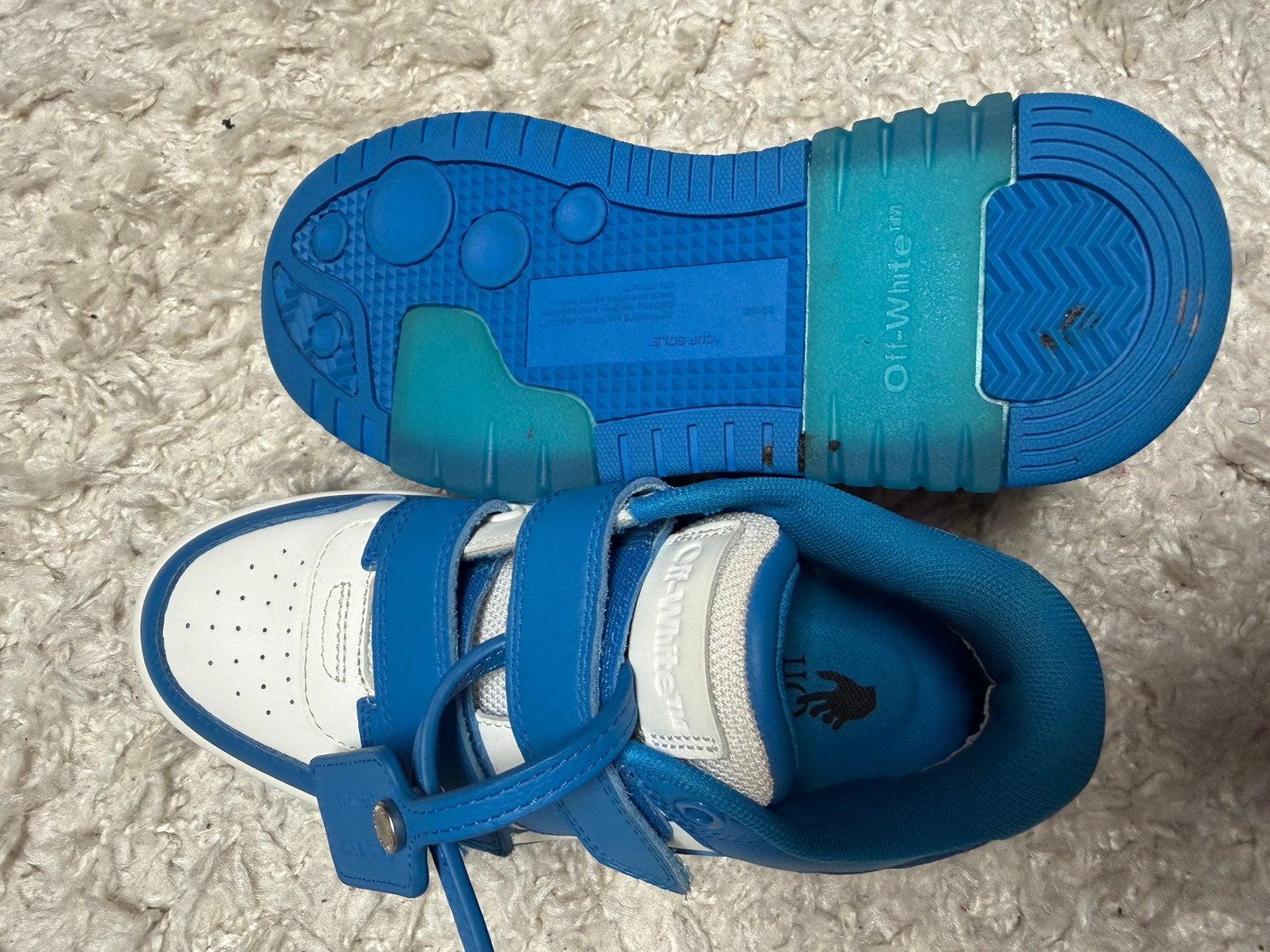 Off-white kinder sneakers, Kinderen en Baby's, Gebruikt, Verzenden, Schoenen, Jongen