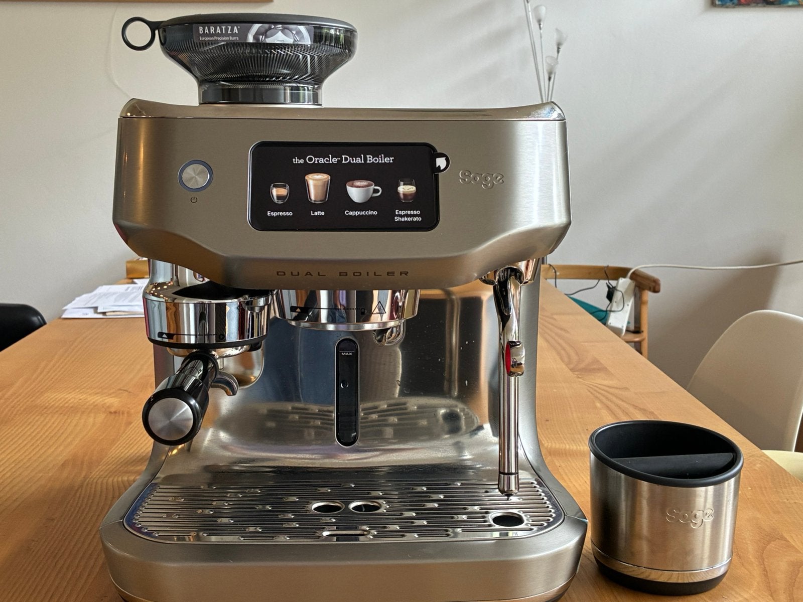 Sage dual boiler oracle espresso machine van half juni ‘26, Witgoed en Apparatuur, Koffiezetapparaten, 10 kopjes of meer, Ophalen
