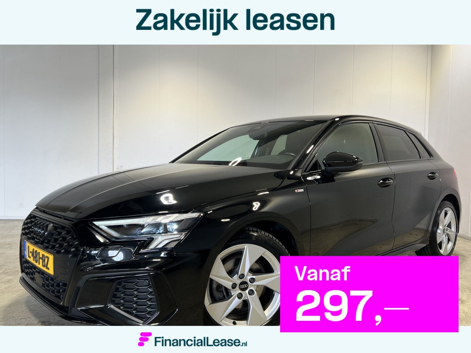Audi A3 Sportback 30 TFSI S-line | Navigatie/Android/Apple C, Stof, Gebruikt, Met garantie (alle), Origineel Nederlands