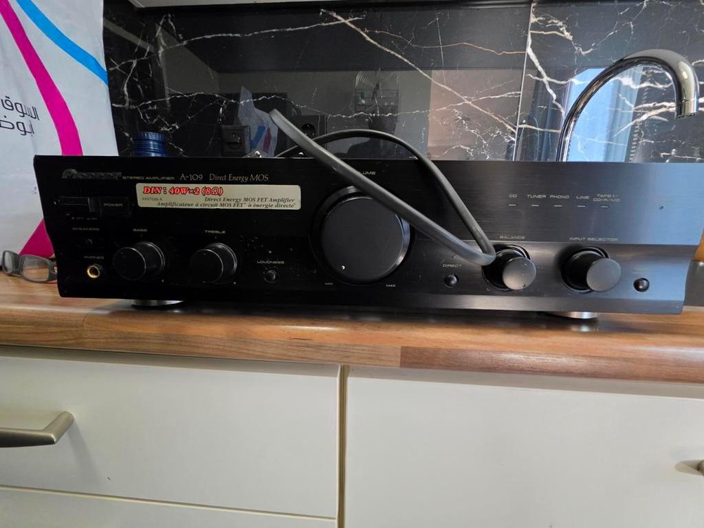 Pioneer A-109 Stereo Versterker - Direct Energy MOS, Ophalen of Verzenden, Minder dan 60 watt, Pioneer