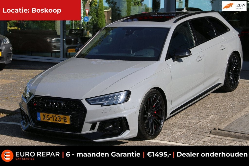 Audi RS4 2.9 TFSI RS 4 quattro DEALER OND. B&O PANO-DAK BTW-, Auto's, Audi, Automaat, Gebruikt, Euro 6, Vierwielaandrijving