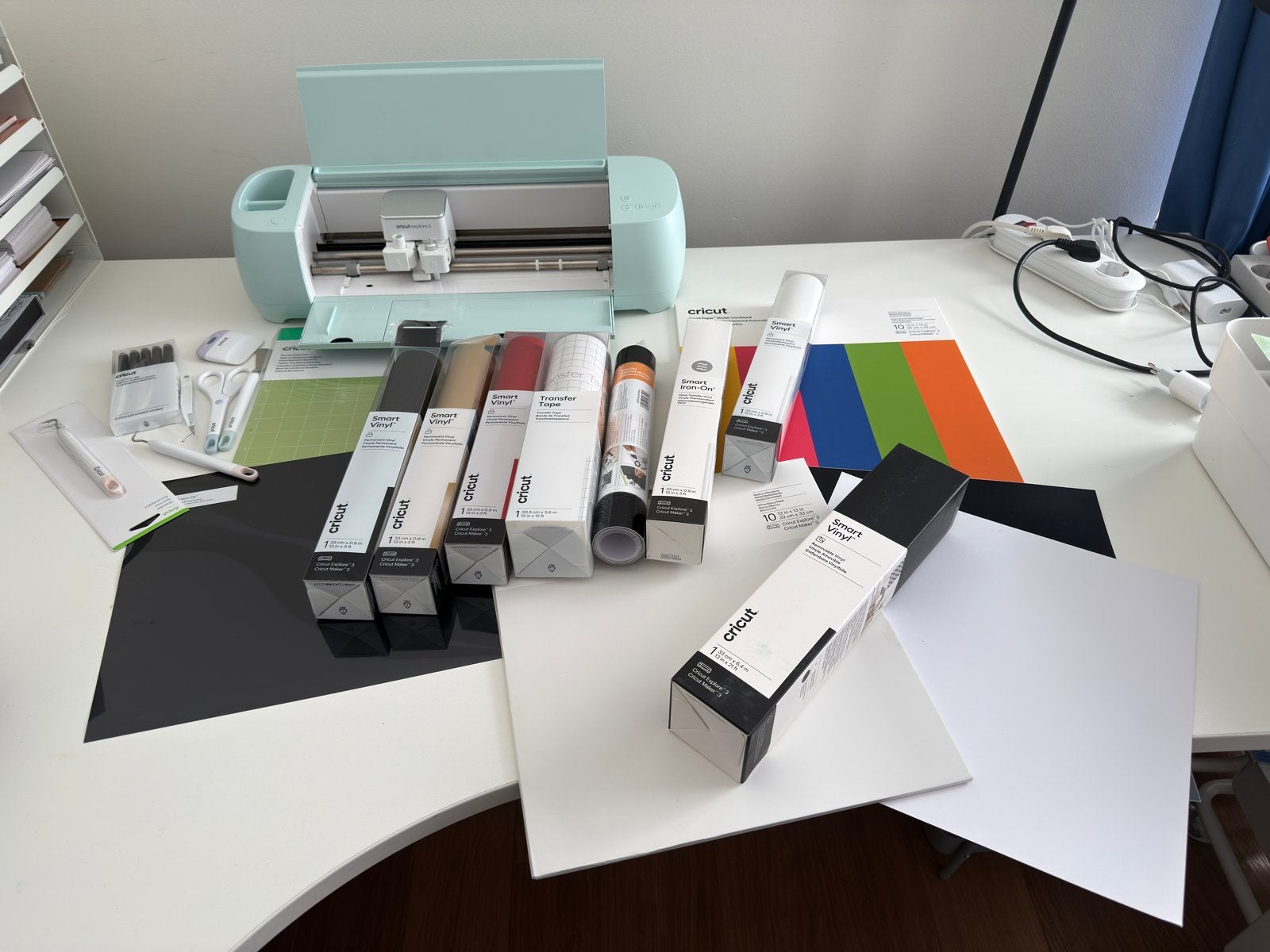Cricut Explore 3 met veel accessoires, Meerkleurig, Ophalen of Verzenden, Zo goed als nieuw, Kunststof